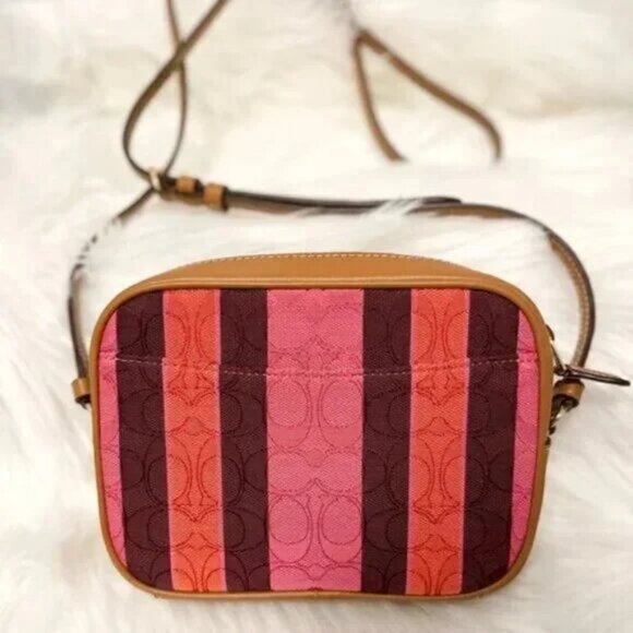 11 | 🍁❤️Coach Mini Camera Bag in Signature Jacquard with Stripes - Picture 4 of 7